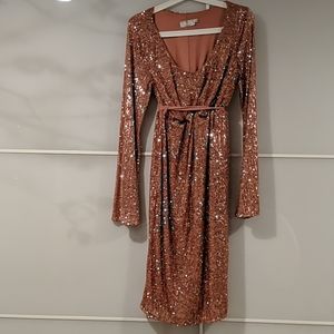 Sequin maternity Dress